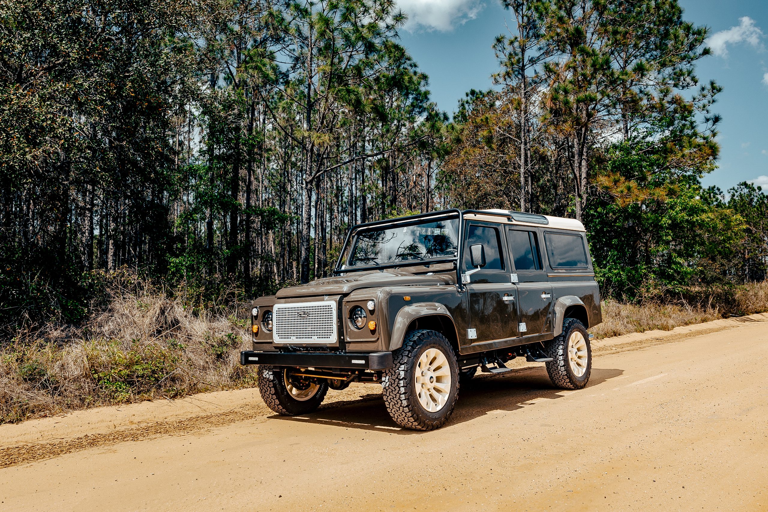 A Collector’s Dream in Olive Yellow Green, This 1995 Defender 110 Was Built for the Open Horizon