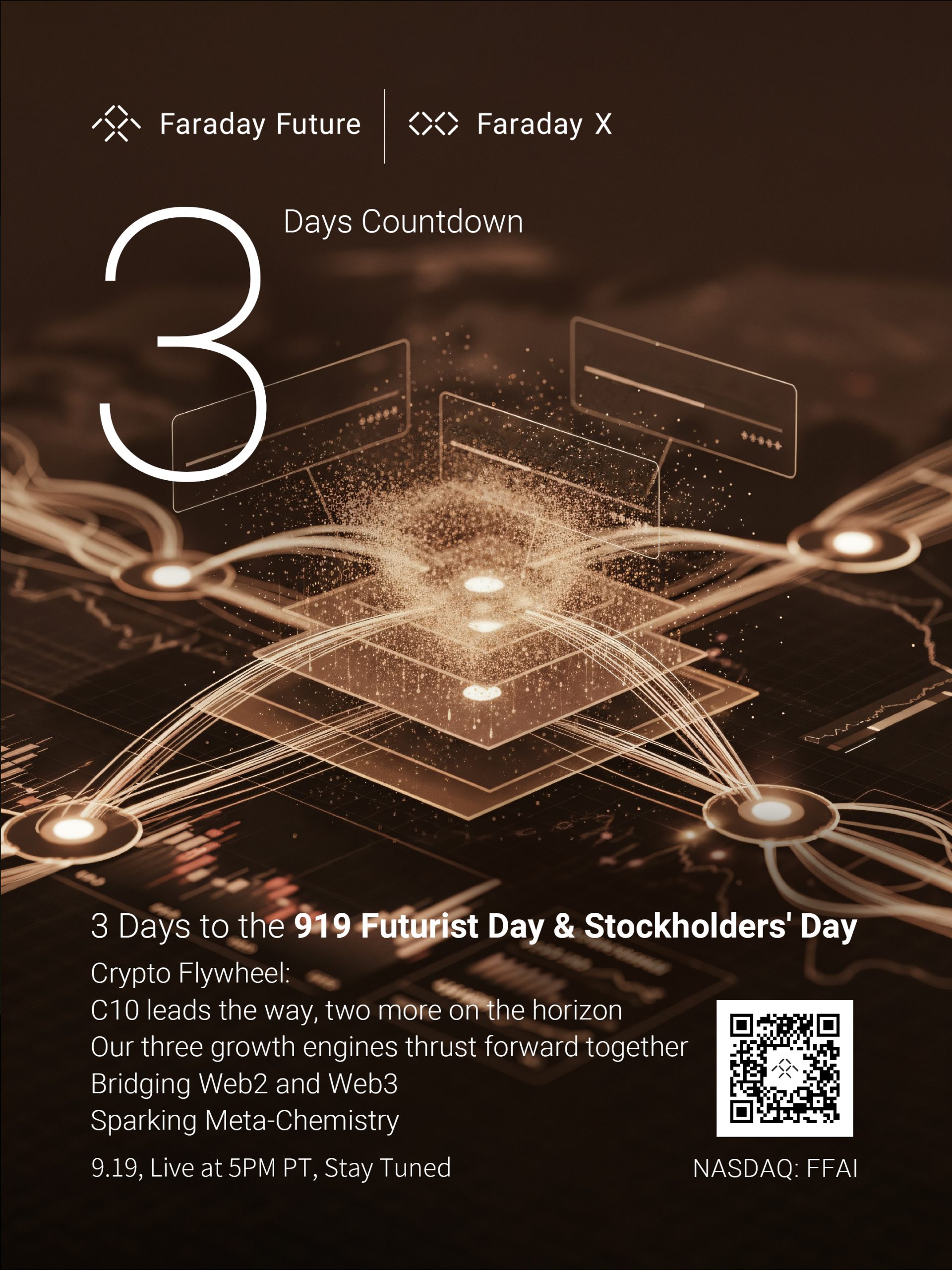 Faraday Future Announces Three Days Until its 919 Futurist Day & Stockholders’ Community Day, Taking Place on September 19