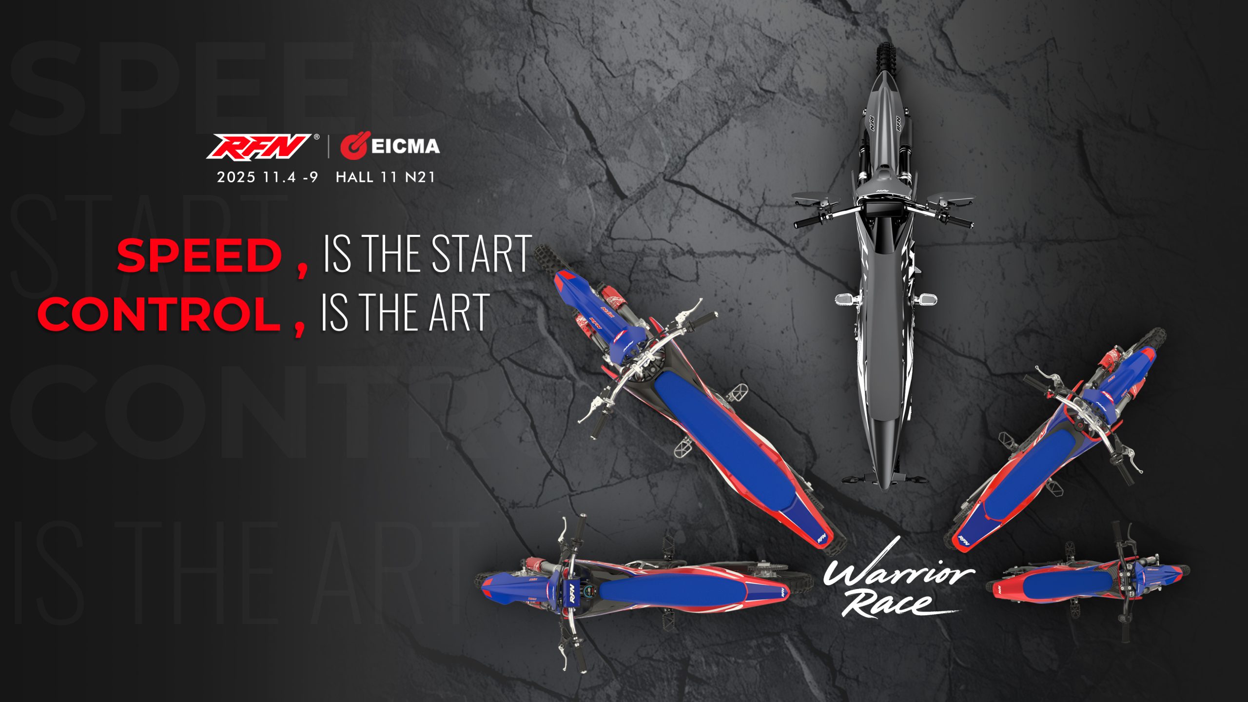 RFN Unleashes the Game-Changing WARRIOR Series at Milan EICMA: Redefining Electric Off-Roading for All Ages