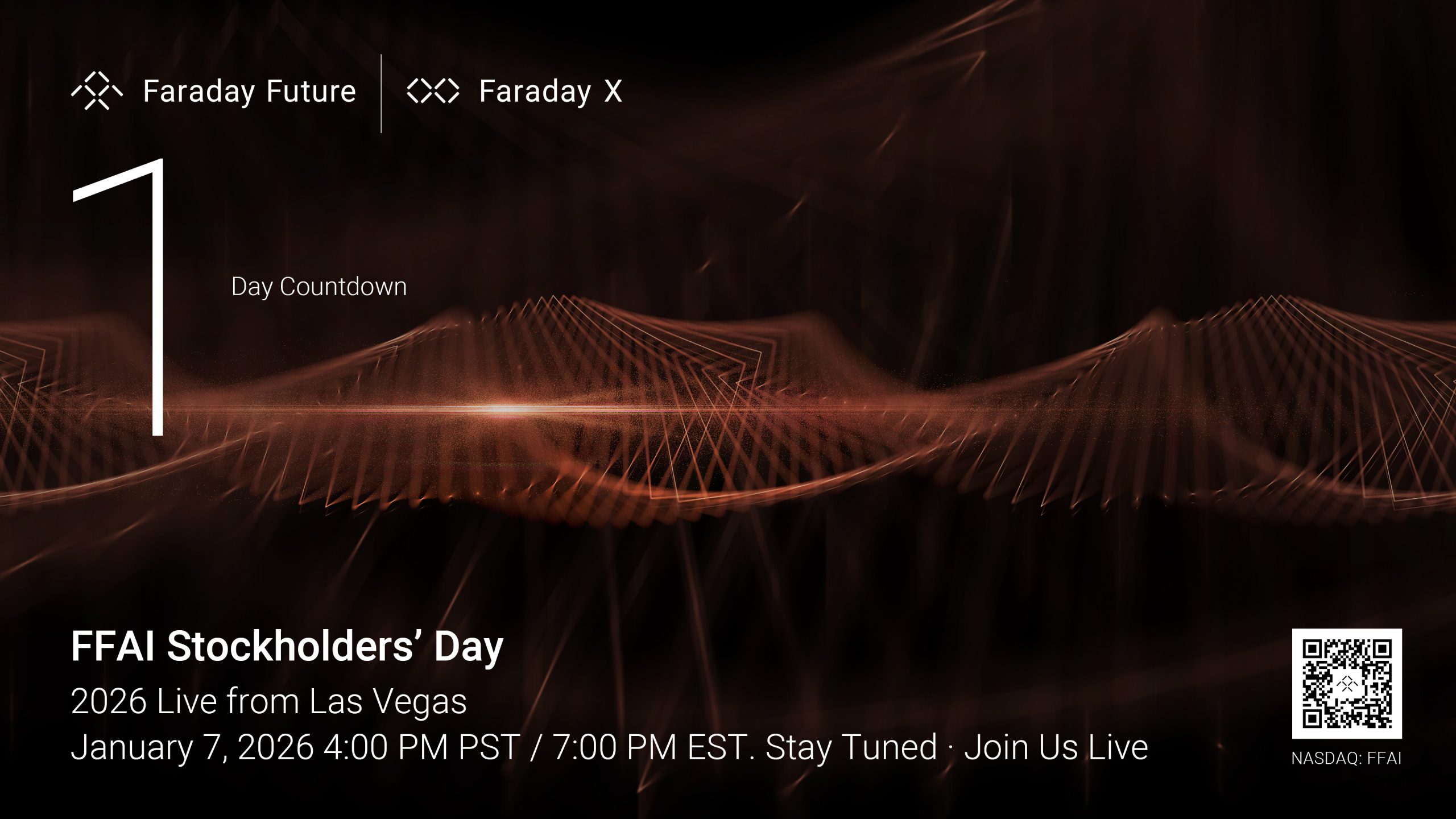 Faraday Future Announces Stockholders’ Day Save the Date for January 7, 2026, in Las Vegas, NV to Coincide with the Annual CES